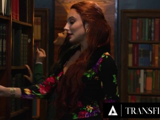 TRANSFIXED - Mischievous Besties Ariel Demure Maya Woulfe Have Sneaky Hard Sex In Public Library screenshot number 1
