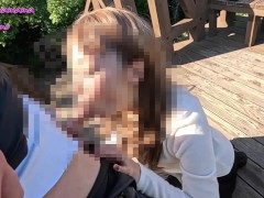 昼休みに公園で他人棒を咥えるアラフォー人妻 - Screenshot 10 of 16 - スローフェラ