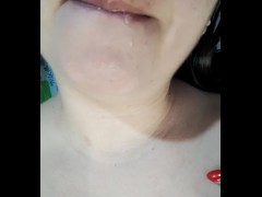 I FILL YOUR DICK AND BALLS WITH SALIVA! FABULOUS BLOWJOB
