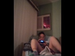 Awesome Milf Playing Video Games (Bra and Panty Tease)