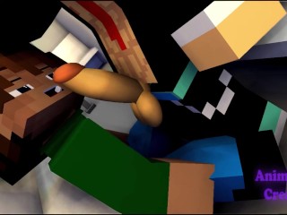 A Tasty Dick in Metro - Minecraft Gay Sex
