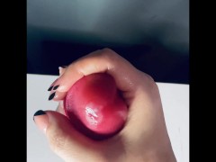 PLEASE Let me rub your hard cock till you cum all over hand. I like it, I play with it a little. 😋