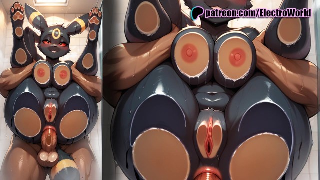 ポケモンとのアンブレオンセックス、ポケボールから出ました!