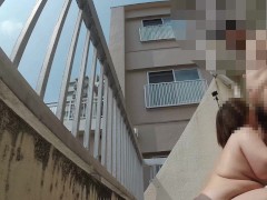 【大絶頂】ベランダで撮った立ちバックシーン(撮影日：2024年9月10日)【立ちバック】 - Screenshot 6 of 16 - マゾ 調教