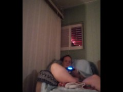 Hot Step Mom Panties Are Getting Wet While Playing Video Games