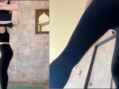 【モザイク無し】筋トレ女子、筋トレしたあとは全裸でモザイク無しヨガにチャレンジ！でも少しモザイクかけないとダメだったw - Screenshot 4 of 16 - ヨガウェア