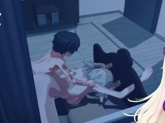 Zenless Zone Zero new hero Burnice White slops dick Koikatsu style