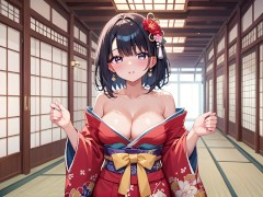 彼女と旅館デート💛着物だといつもよりもエロく感じる… - Screenshot 4 of 16 - 黒髪