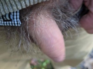 Писает на улице