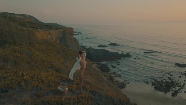 Atmospheric Naked Sunset Meditation Ocean Cliffs