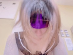 Cute Japanese Amateur POV Creampie Real cosply blond｜日本人 素人 中出し 20/D 女子大生 彼氏持ち 派手髪 モデル体型 A08-2412