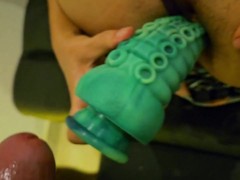 Close Up ANAL ORGASM and Hairy Pussy CreamPie at my neibhour flat # Part 2