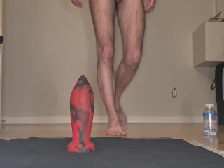 Testing my new Huge Shell Dildo