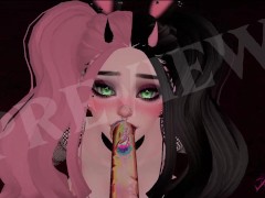 Goth Girlfriend Blows your Fat Cock