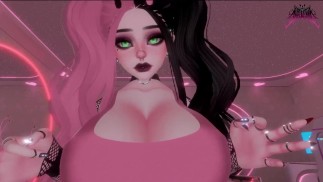 Goth Girl Whore gives you a messy Tit Job