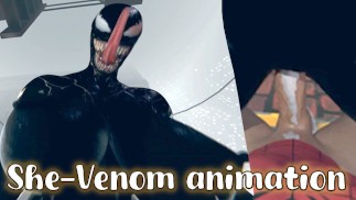 Sono Spiderman e scopo She Venom con incredibili grandi tette e creampie (animazione parodia) - Jazziuu