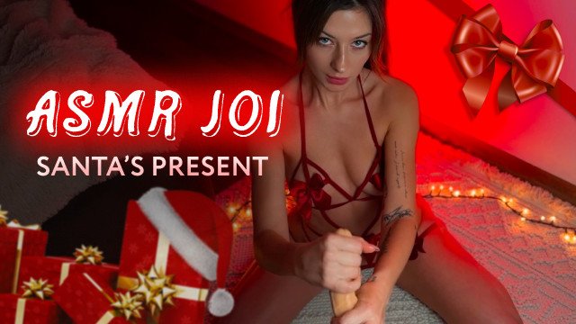 ASMR JOI *Santa’s petite brunette AmyHaze Makes You CUM with handjob*