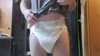 Squishy full wet diaper