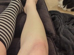 Showing my Trans Feet (FOOTFETISH)