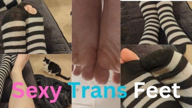 Showing my Trans Feet (FOOTFETISH)