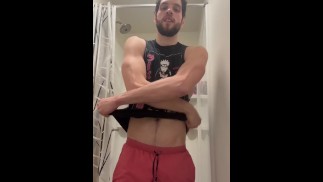 Stripping after gym and Bending over for you