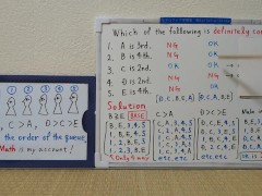 Guess the order of the queue.[JapanMath](job)