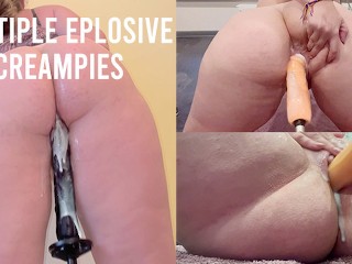 THICK EGIRL УНИЧТОЖАЕТСЯ FUCKMACHINE ВЗРЫВНЫМИ КРЕМПАЯМИ