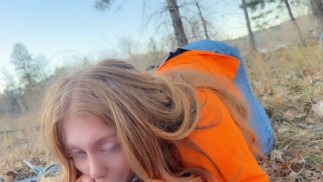 Trophy Redhead Sucking Cock in the Woods gingergrip