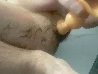 I Pushed 14 Inch Beads Dildo From My Wrecked Ass