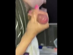 trans girl does not stop touching herself at night and now her penis is not satisfied with just one