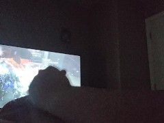 Trans girl Cums while Grinding Warframe