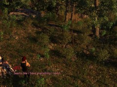 Fates Determinatio:  Hot Blonde Girl, POV Blowjob In The Woods - Episode 1