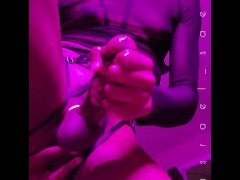 Hung Trans Girl Strokes and Fucks Herself to Cumming