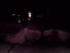 混浴露天風呂での覗き見