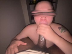 Snow bunny loves bbc and gets facial