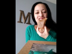 Solo Female Eating Fetish And Taunting
