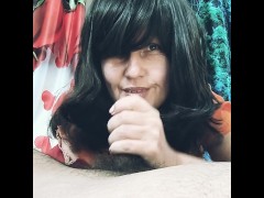 I Jerk off My Stepson's Black Cock Until He Explodes.