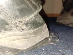 Plastic Packaging Crush in Dirty Boots 👣👣