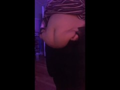 20 year old trans guy plays with his growing belly - Screenshot 14 of 16 - Feederism