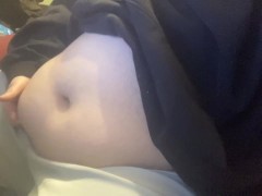 20 year old trans guy plays with his growing belly - Screenshot 16 of 16 - Feedee