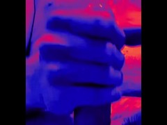 Sunset Series Stroke & Cum #4