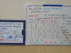 Only 2 people told the truth.[JapanMath](job)