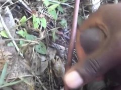 MOANING LOUDLY IN THE WOODS WHILE MASTURBATING