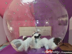 Traped in Rubber Ball