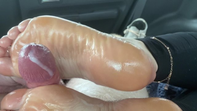 Back Seats of My Car Footjob Solejob 4