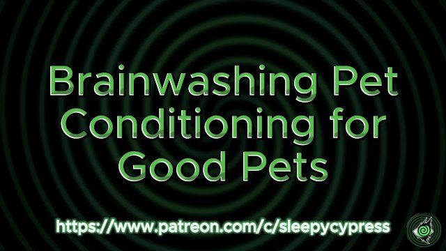 Brainwashing and Conditioning you to be my Perfect Pet