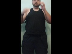 Chubby white man nude