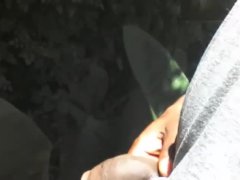 FREAKY EBONY PISSING IN PUBLIC - Screenshot 13 of 16 - Urination