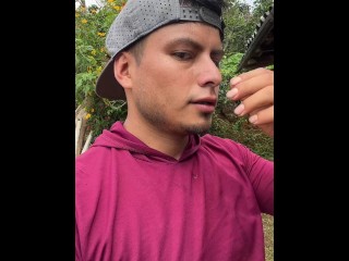 I was Exercising on the Farm and Ended up Masturbating.