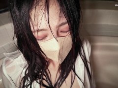 手こき中出しオナニー!汚いから風呂でシャワー洗浄。おまんこヒクヒクさせてたので、バックで子宮の奥まで男を教えてやった。（素人、日本人、個人撮影） - Screenshot 6 of 16 - Japanese